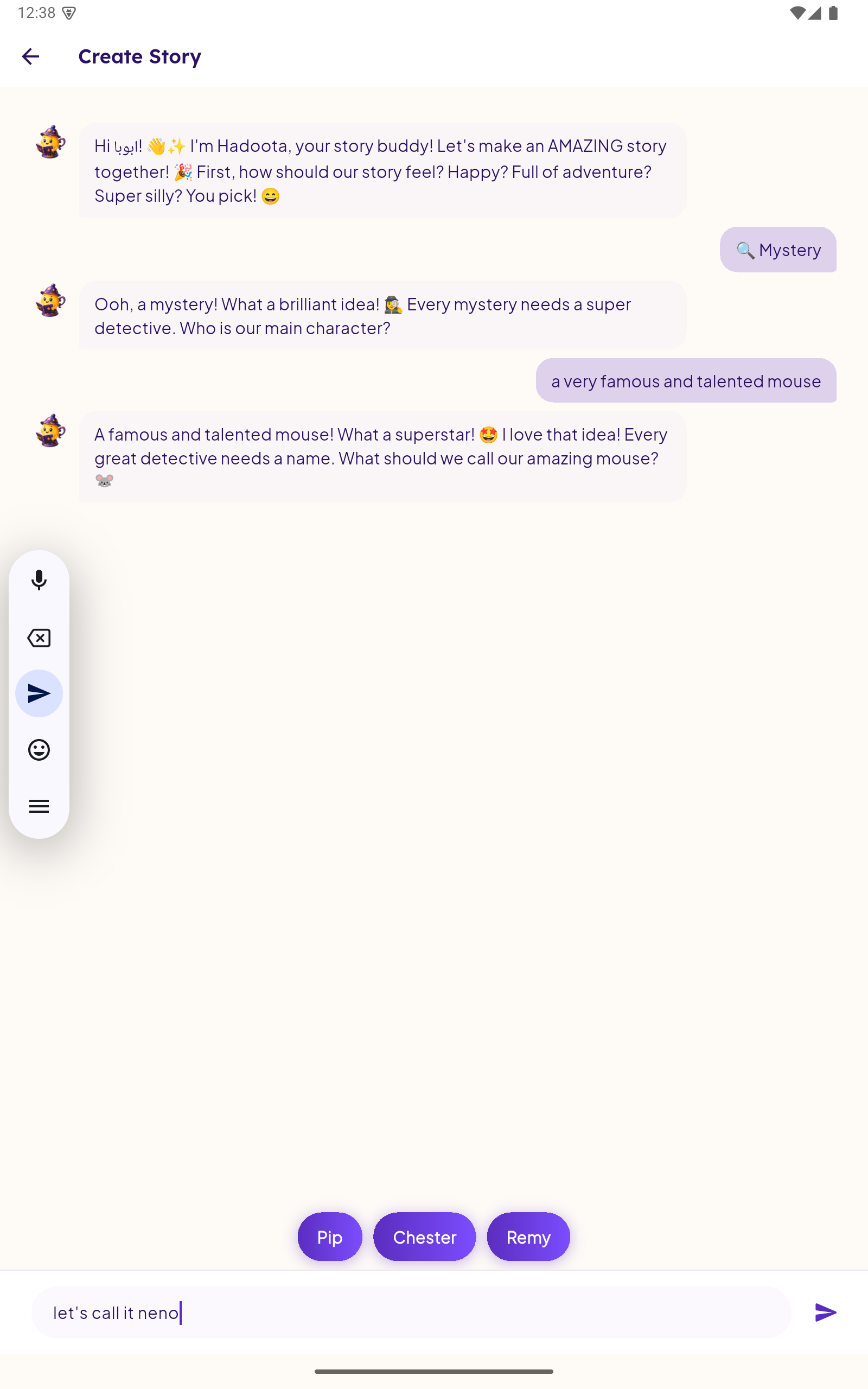 Typing to Hadoota